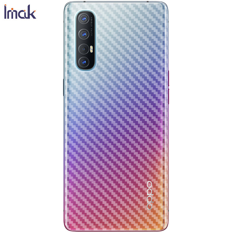 Ochranná fólie na zádech telefonu IMAK pro Oppo Reno3 Pro 5G s texturou uhlíkových vláken proti poškrábání Ochranná fólie na zádech telefonu IMAK pro Oppo Reno3 Pro 5G s texturou uhlíkových vláken proti poškrábání